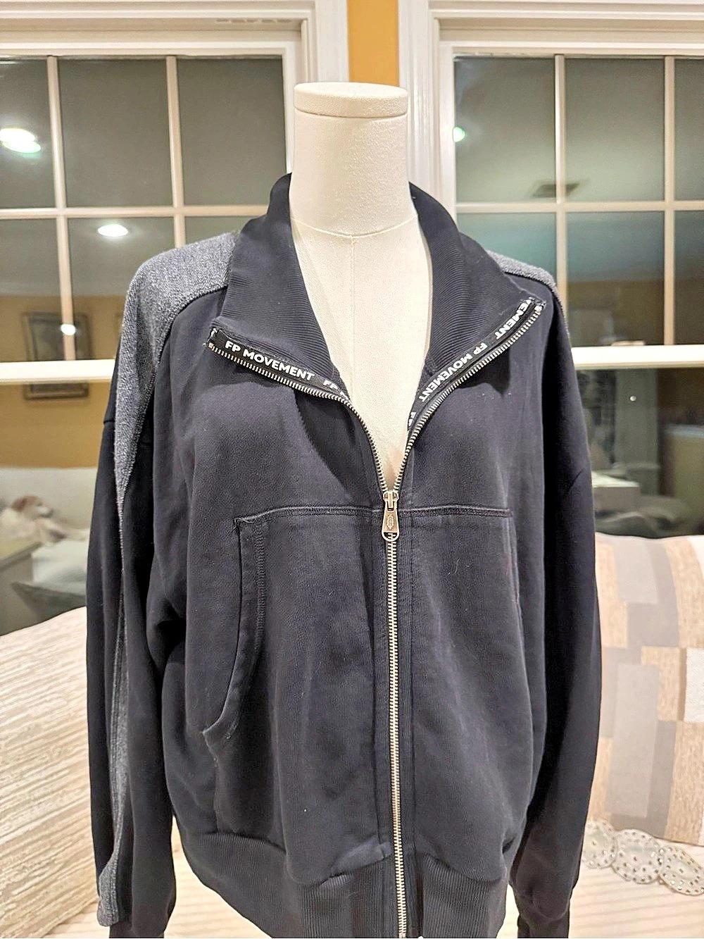 FP Movement Mountain High Fleece Jacket Black & Gray Medium